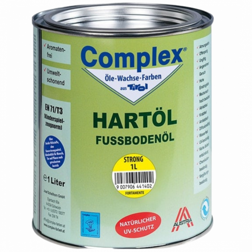 Complex Hartöl Strong,  tvrdý olej na dřevo - Objem: 1 litr