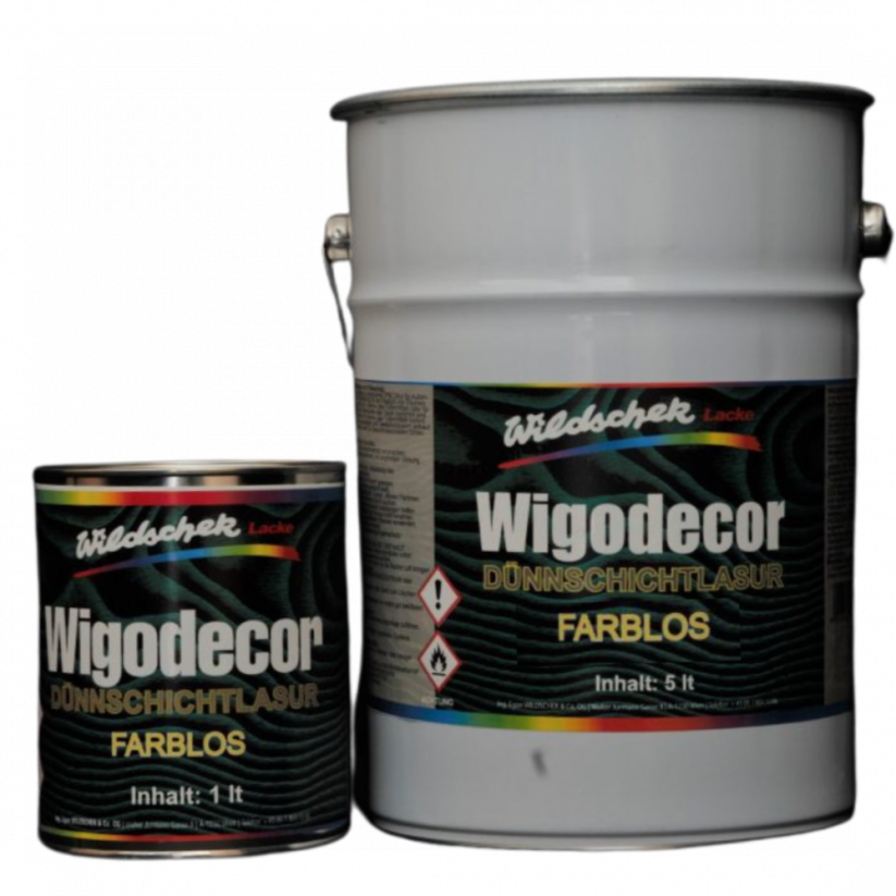 Wigodecor Dünnschichtlasur - různé odstíny - Barva: WIGO-ALTGRAU, Objem: 5 litrů