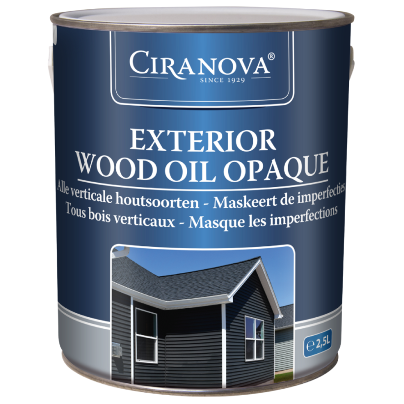EXTERIOR WOOD OIL OPAQUE - Barva: týk , Objem: 2,5 litru