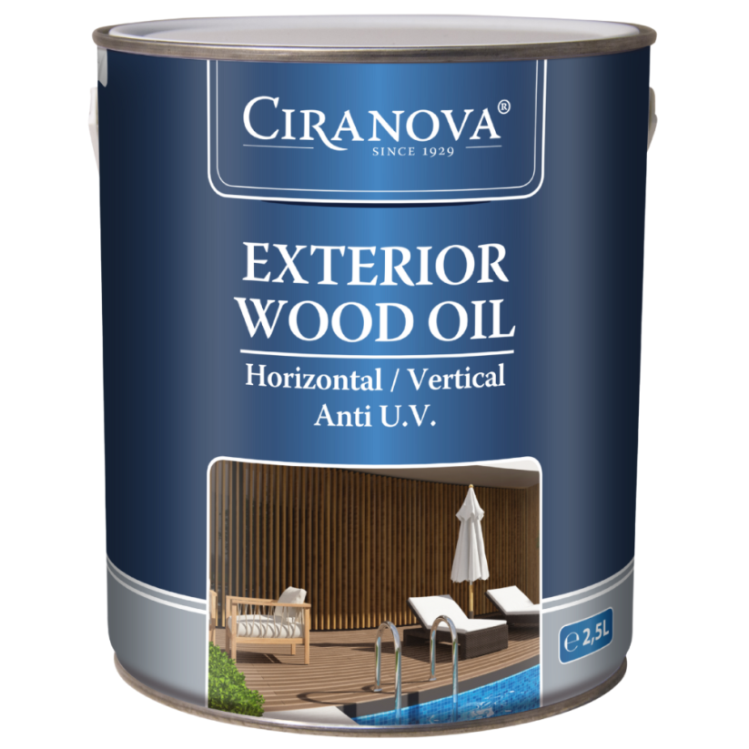 EXTERIOR WOOD OIL - Barva: ebony, Objem: 750 ml