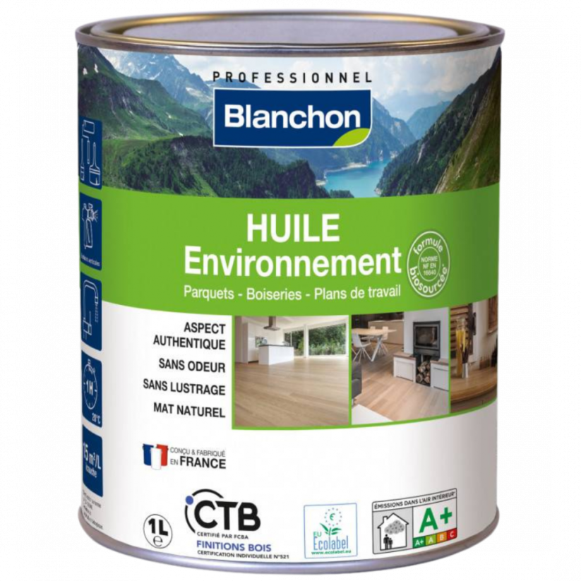 HUILE ENVIRONNEMENT - parketový olej, 1 litr