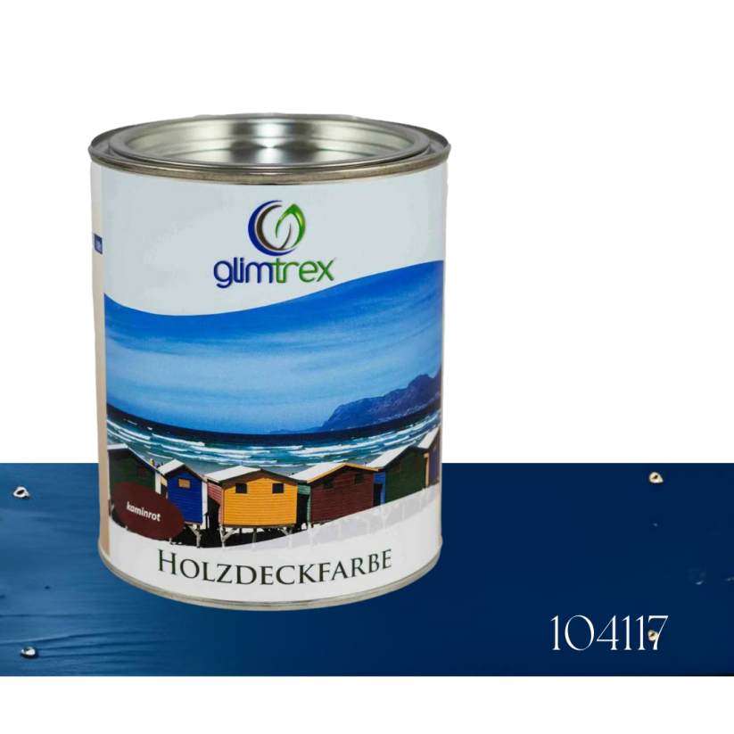 Holzdeckfarbe - nátěr pro použití v exteriéru 0,75 l - Barva: Královská modrá 104 117