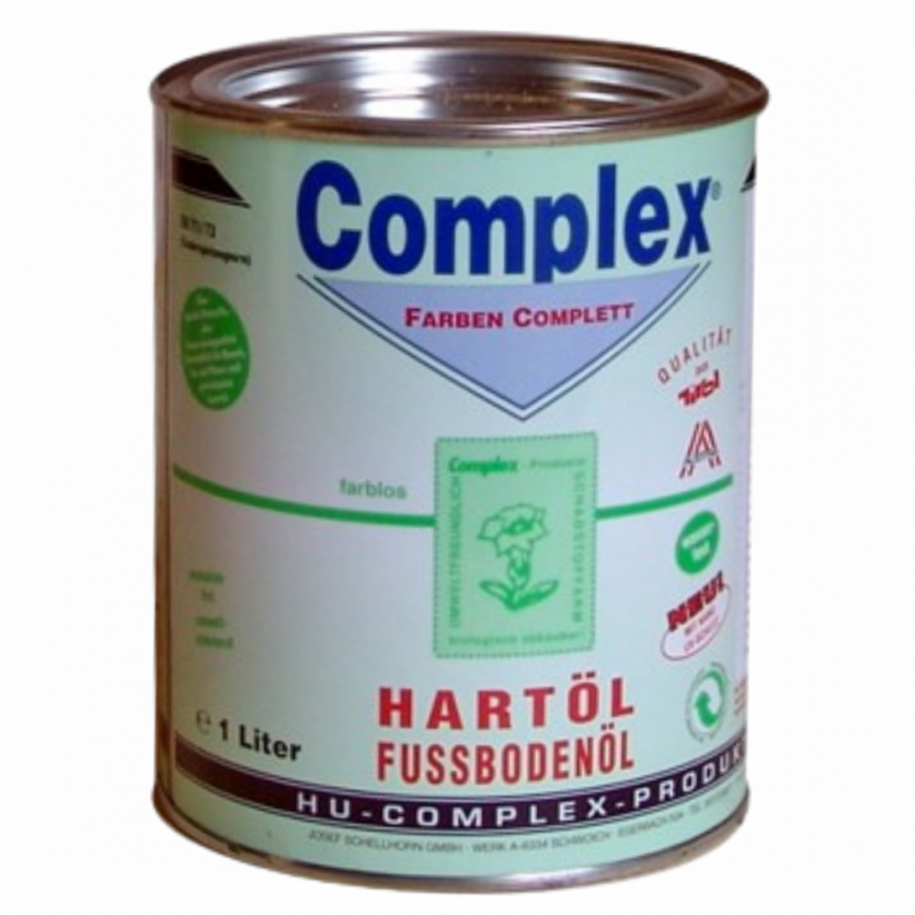 Complex Hartöl, olej na dřevo - Barva: Complex hartöl nuss, Objem: 1 litr
