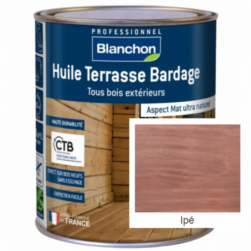 HUILE TERRASSE BARDAGE, 1 litr - Barva: HTB - Ipé