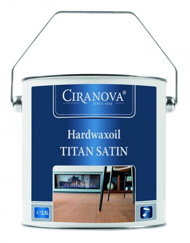 HARDWAXOIL TITAN - Barva: TITAN - satin, Objem: 2,5 litru