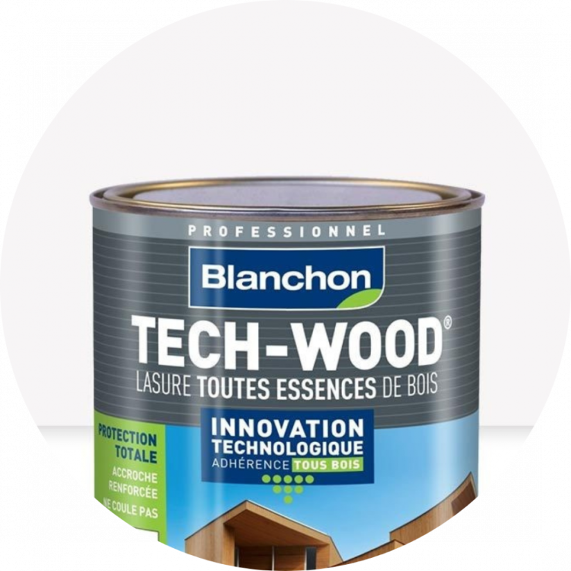 Lazura TECH - WOOD, 1 litr - Barva: TECH WOOD - Blanc